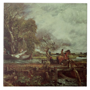 John Constable The Leaping Horse, c.1825 (oil on Tile
