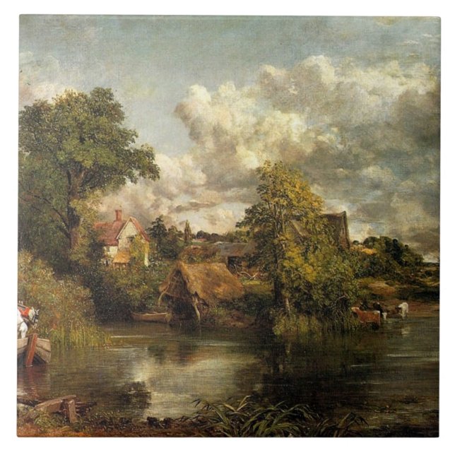 John Constable - The White Horse artwork Ceramic Tile (Front)