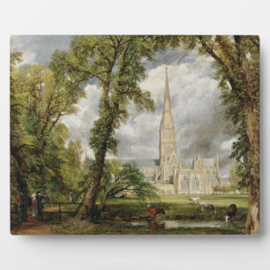 John Constable   View of Salisbury Cathedral from  Plaque