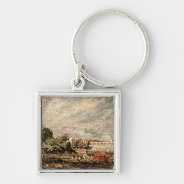 John Constable | Waterloo Bridge from above Whiteh Keychain (Front)