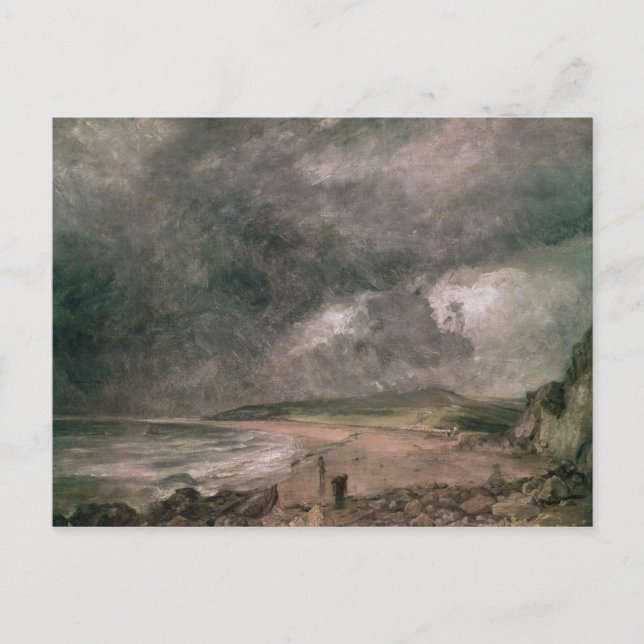John Constable | Weymouth Bay with Approaching Sto Postcard (Front)