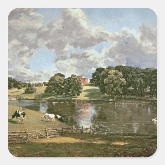 John Constable | Wivenhoe Park, Essex, 1816 Square Sticker (Front)