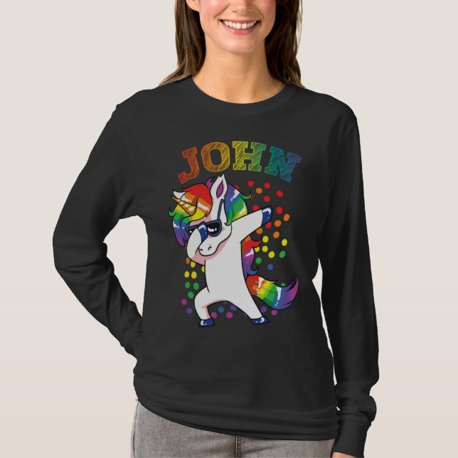John Dabbing Unicorn T-Shirt (Front)