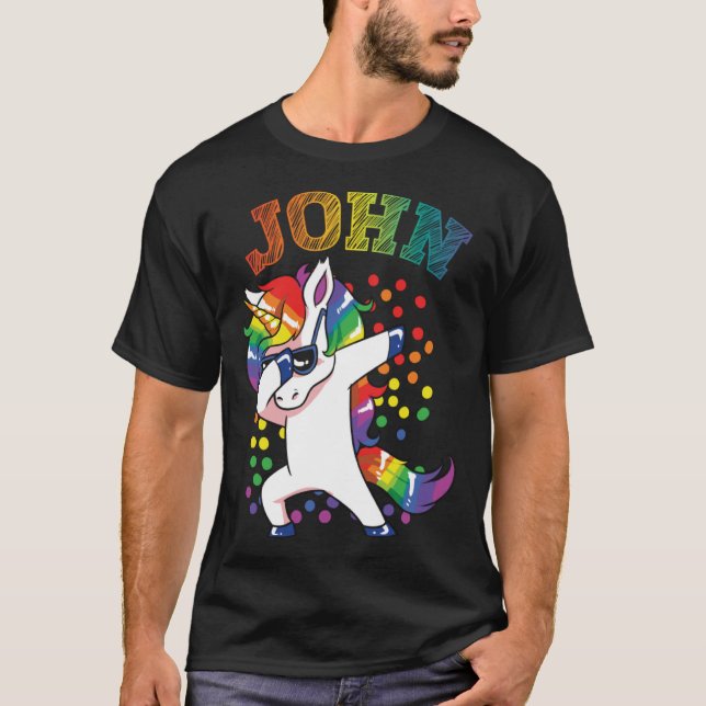 John Dabbing Unicorn T-Shirt (Front)