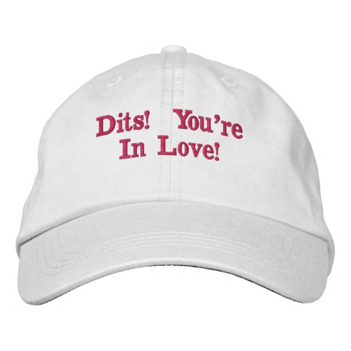 John Daker Dits  Youre In Love  Hat Embroidered Baseball Cap