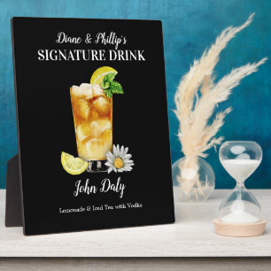 John Daly Customized Cocktail Bar Drink Sign Plaque