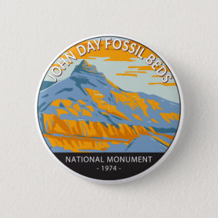 John Day Fossil Beds National Monument Oregon  Button