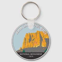 John Day Fossil Beds National Monument Oregon Keychain