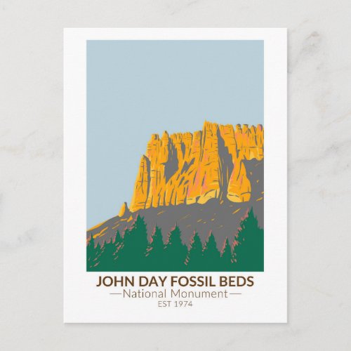 John Day Fossil Beds National Monument Oregon Postcard