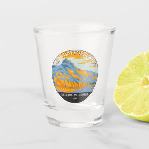 John Day Fossil Beds National Monument Oregon Shot Glass