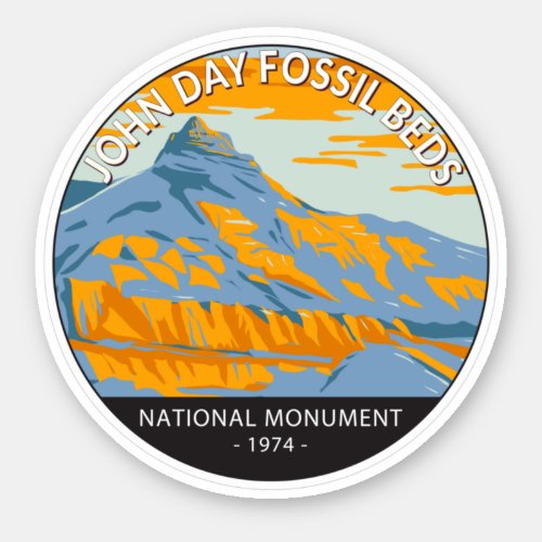 John Day Fossil Beds National Monument Oregon Sticker