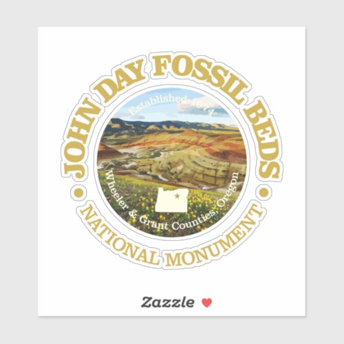 John Day Fossil Beds NM Sticker