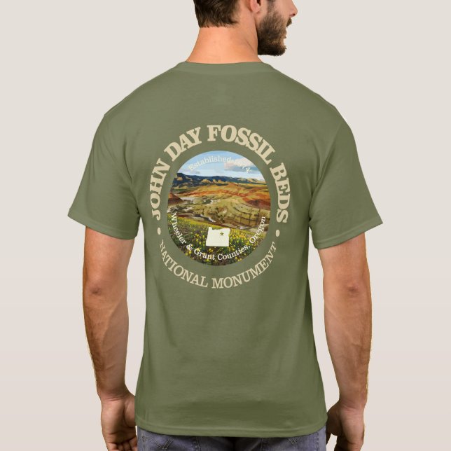 John Day Fossil Beds (NM) T-Shirt (Back)