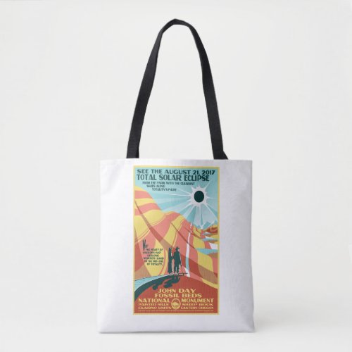 John Day Fossil Beds Solar Eclipse Tote Bag