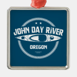 John Day River Oregon Kayaking Metal Ornament