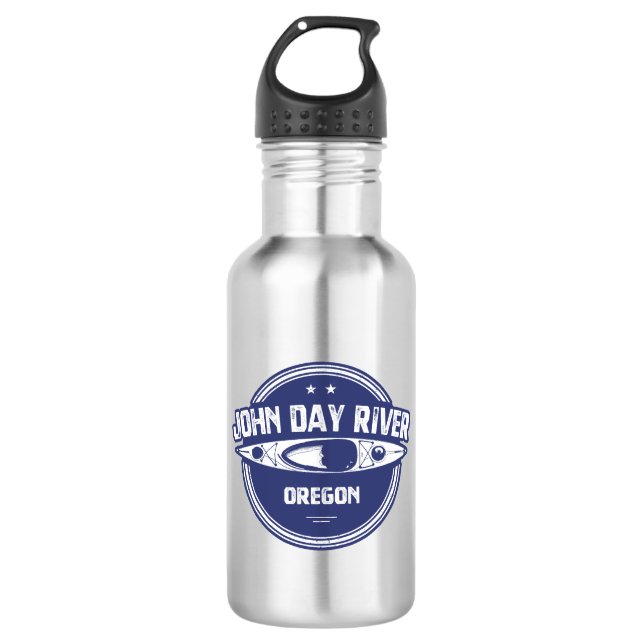 John Day River Oregon Kayaking Stainless Steel Water Bottle (Front)