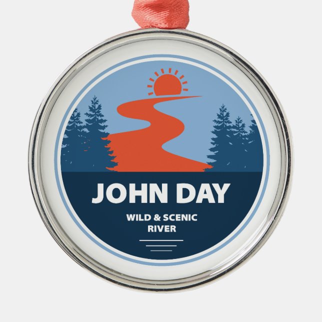 John Day Wild and Scenic River Oregon Metal Ornament (Front)