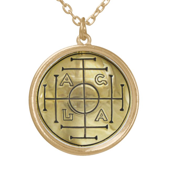 John Dee Enochian AGLA Pendant and Chain (Front)