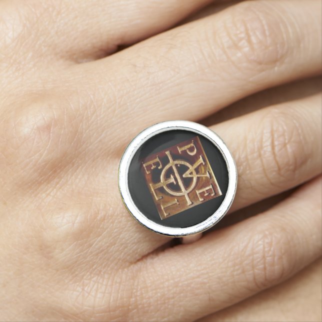 John Dee Enochian PELE Ring Style A (In Situ)