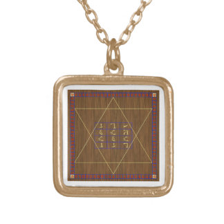 John Dee Holy Table Gold-Finished Chain Style B Gold Plated Necklace