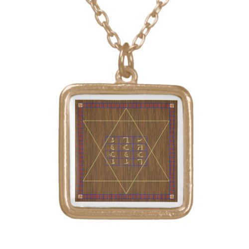 John Dee Holy Table Gold_Finished Chain Style B Gold Plated Necklace