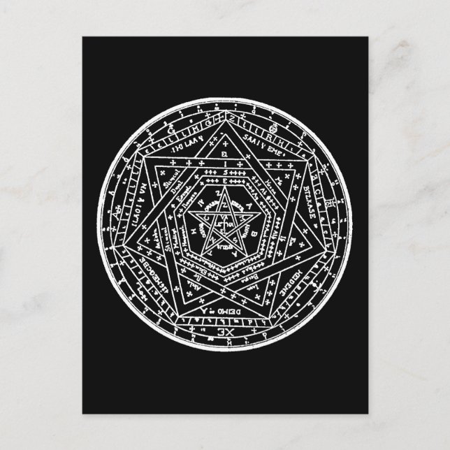 John Dee Tablet Postcard (Front)