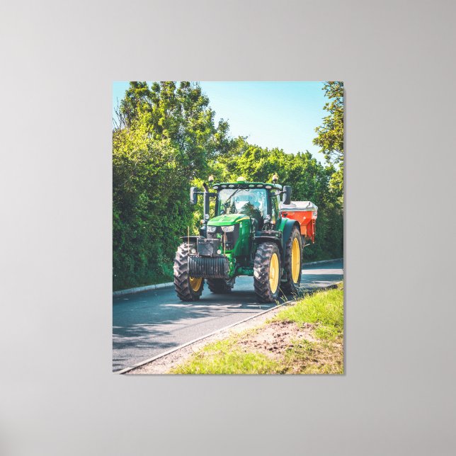 John Deere on the A49 Canvas Print (Front)
