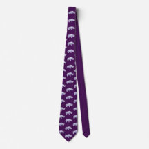 John Dyer purple rhino tie