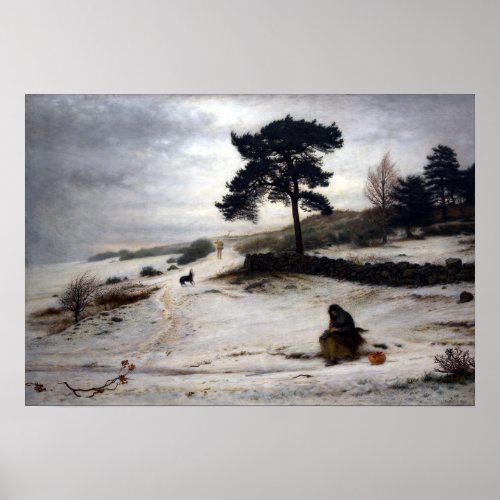 John Everett Millais Blow Blow Thou Winter Wind Poster