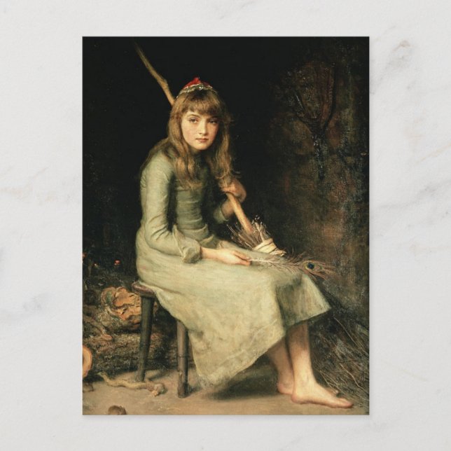 John Everett Millais - Cinderella Postcard (Front)
