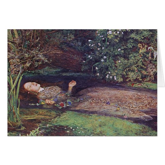 John Everett Millais Ophelia Cards (Front Horizontal)