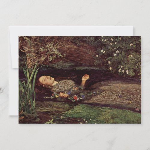 John Everett Millais Ophelia Invitations