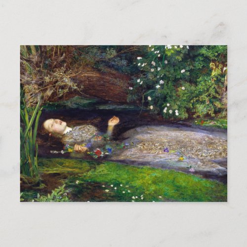John Everett Millais Ophelia Postcard