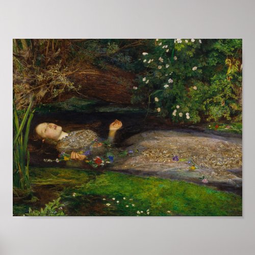 John Everett Millais _ Ophelia Poster