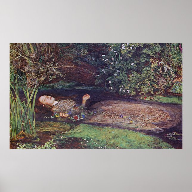 John Everett Millais Ophelia Poster (Front)