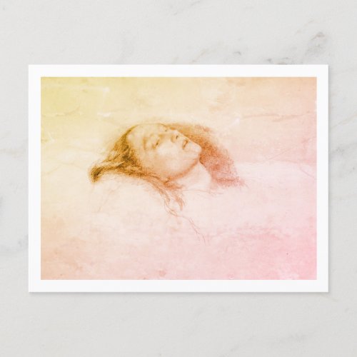 John Everett Millais _ Ophelia Study draught Postcard