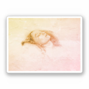 John Everett Millais - Ophelia (Study draught) Sticker