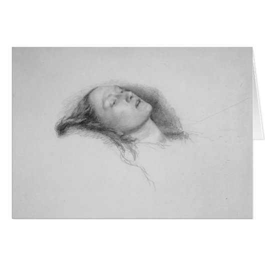 John Everett Millais- Study for Ophelia Cards (Front Horizontal)