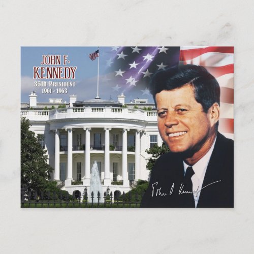 John F Kennedy _ 35th President of the US Postcard