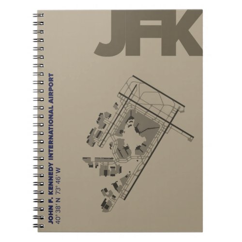 John F Kennedy Airport JFK Diagram Notebook