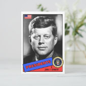 John F. Kennedy Baseball Card (Standing Front)