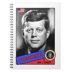 John F. Kennedy Baseball Card Notebook