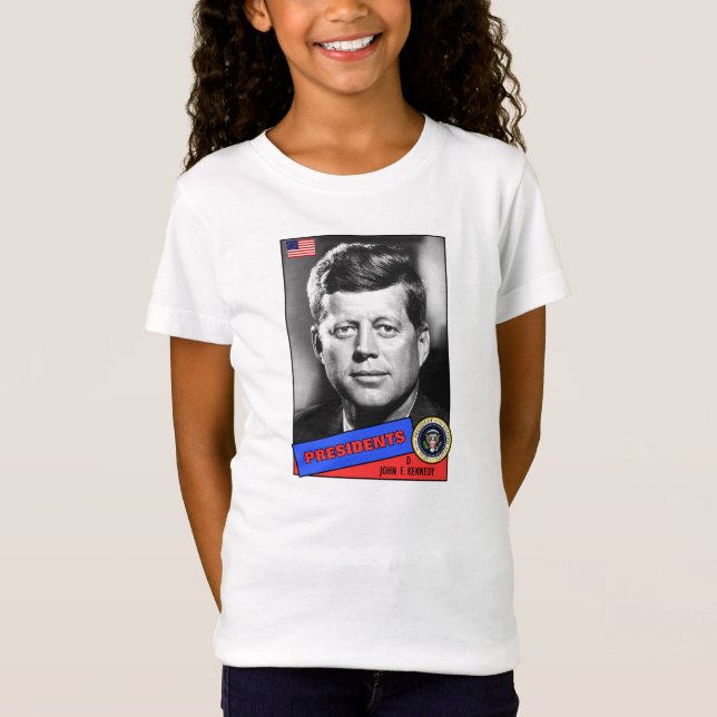 John F. Kennedy Baseball Card T-Shirt (Front)