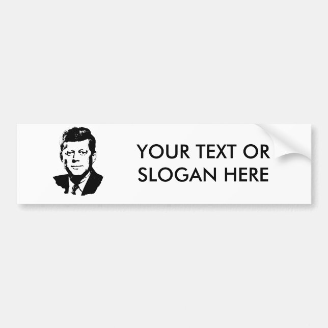 John F. Kennedy Bumper Sticker (Front)