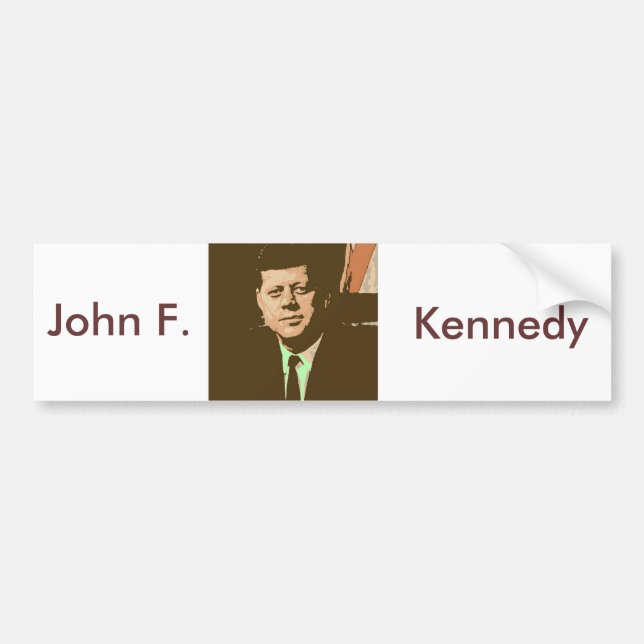 John F Kennedy Bumper Sticker (Front)