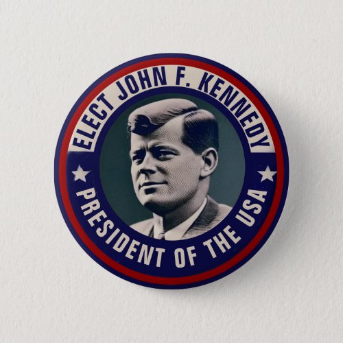 John F Kennedy Campaign Button