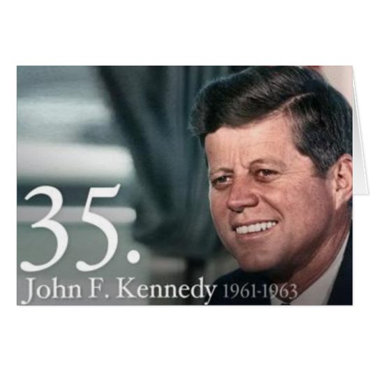 John F Kennedy Cards (Front Horizontal)