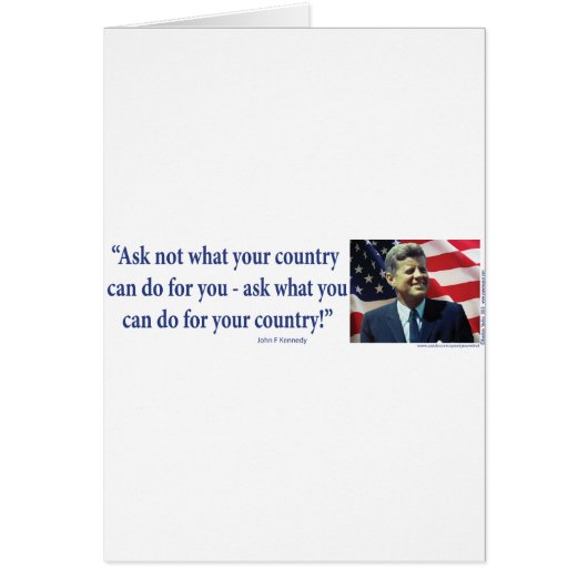 John F Kennedy Cards (Front)