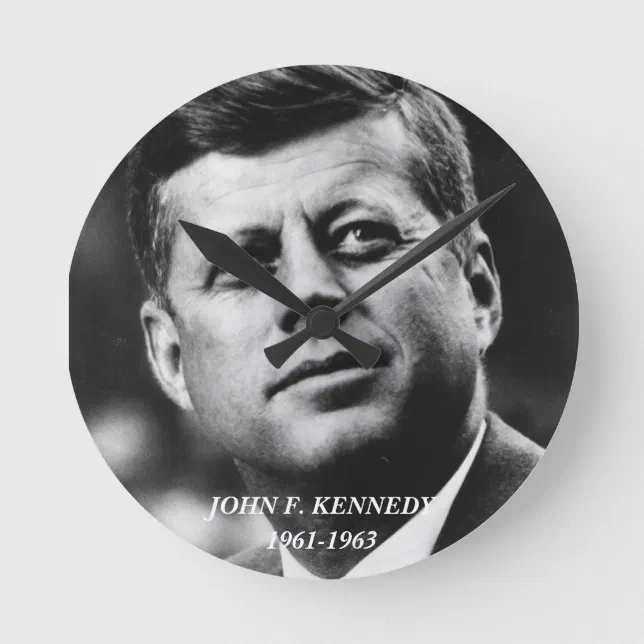 John F Kennedy Clock Zazzle   John F Kennedy Clock R812886f8867945c4b1966b884a4068f3 S0ys6 8byvr 644.webp