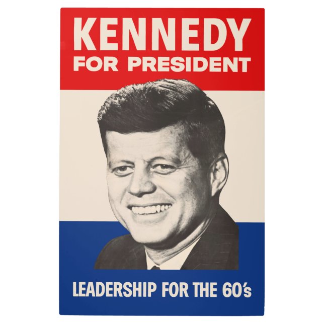 John F. Kennedy For President JFK Campaign Poster (Front)